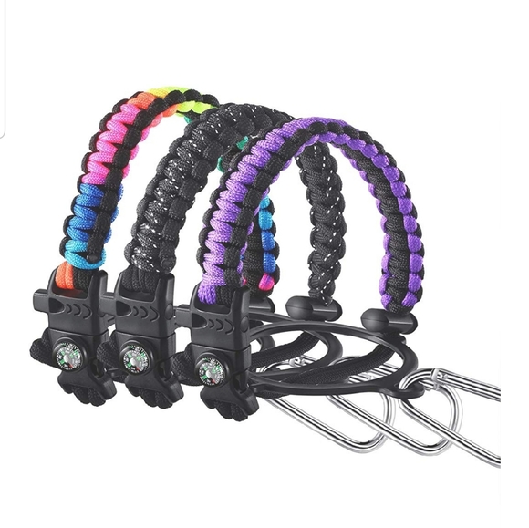 Paracord Handle Wide Mouth Water Bottle Accessorie - Picture 2 of 9